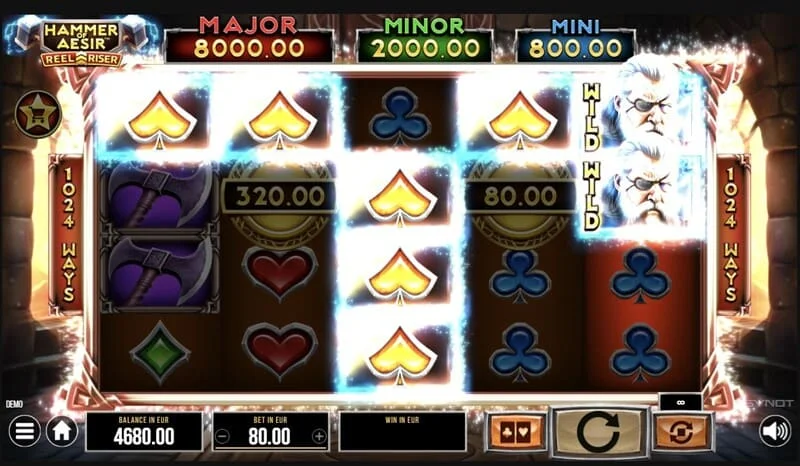 Hammer of Aesir - kemenangan dalam game dasar
